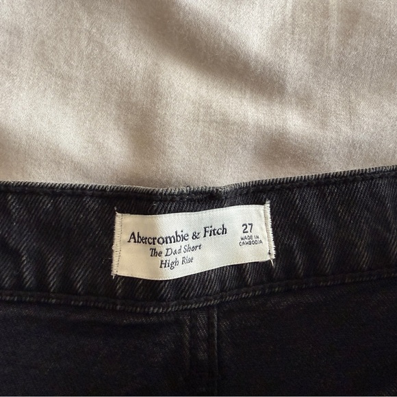 Abercrombie & Fitch Black Jean Shorts - Picture 8 of 9